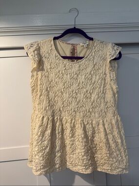 Umgee Cream Lace top